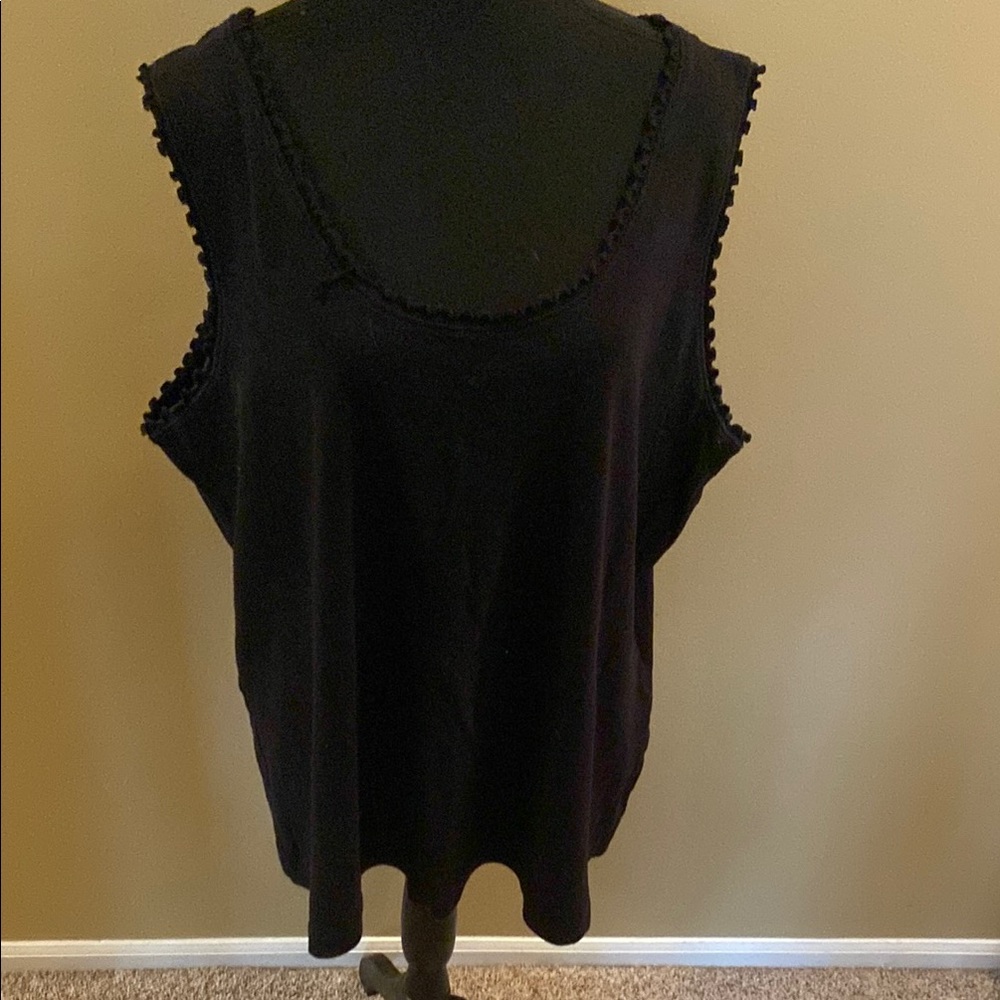 Black Relaxed Tank Top